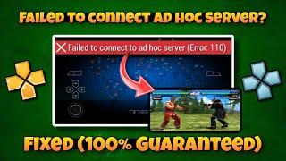 FIXED! Ad Hoc Server Error in Tekken 6 Multiplayer on PPSSPP (Android,iOS) | Easy Solution