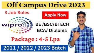 Wipro Recruitment 2023 | Wipro Hiring 2021 2022 2023 Freshers | Wipro Off Campus Drive 2023