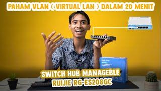 SwitchHub Managable TERMURAH !! Ruijie RG-ES208 GC. LAN jadi banyak pakai VLAN
