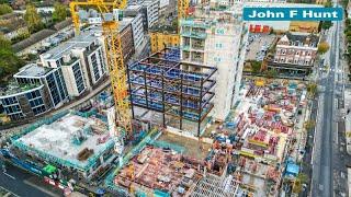 St Pancras Campus - Site Progress From Above... | John F Hunt Nov 22