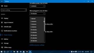 Windows 10 Settings System and power sleep modes explained