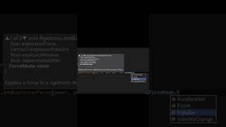 Explosion Force in Unity  #shorts