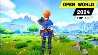 Top 10 Best NEW OPEN WORLD GAMES to Play for Android & iOS 2024 | interesting !!