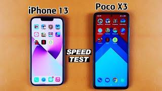 iPhone 13 vs Poco X3 - SPEED TEST! Flagship vs Midrange 