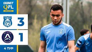 Тараз 3:1 Алтай | 1XBET QFL Бірінші Лига 2024 | 4 тур | Ойынға шолу, 26.04.2024