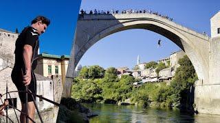 INSANE BRIDGE JUMP IN THE BALKANS