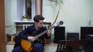 Михаил Лазарев, джазовая гитара. "Moon River" Henry Mancini - jazz guitar fingerstyle, Jazz Academy