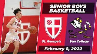 2022 BC High School Basketball  Senior Boys: Vancouver College @ St. George's [Feb 8, 2022]