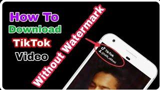 How To Download TikTok Video Without Watermark