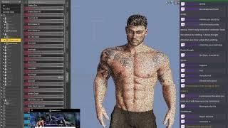 Daz 3D Art - Male Character with Tattoos - Look what we did!