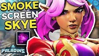 DOUBLE SMOKE SCREEN SKYE! NEW SKYE META! 1200 BURST! Smoke and Dagger Skye Gameplay (Paladins 1.6)