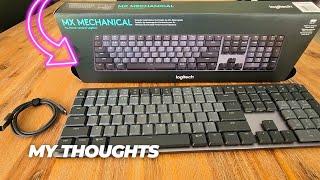 Logitech MX Mechanical Wireless Illuminated Performance Keyboard, Tactile Quiet, Backlit Keys