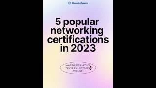 5 popular networking certifications in 2023 #linux #cisco #aws #azure #redhat #networkengineer