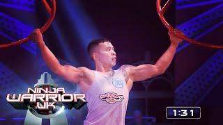 Deren Perez is the first to beat Crazy Cliffhanger | Ninja Warrior UK