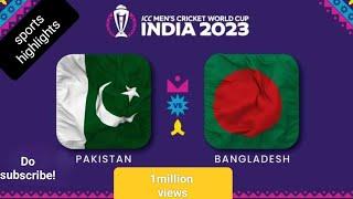 Pakistan  vs Bangladesh|ICC men's cricket world cup 2023|#cwc23 #video