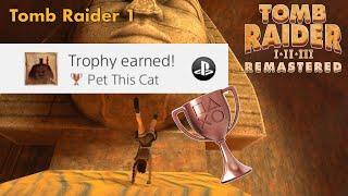 Tomb Raider 1: Pet The Cat [Trophy] Handstand On Sphinxes face