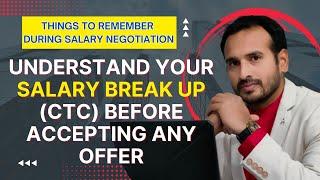 Don't Accept Any Offers If You Don't Know This | Salary - CTC | How To Negotiate Salary