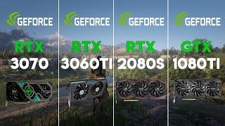 RTX 3070 vs RTX 3060 Ti vs RTX 2080 SUPER vs GTX 1080 Ti Test in 6 Games