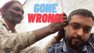 Road side ear wax cleaning| Gone Wrong|