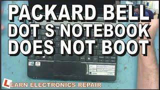 Packard Bell DOT S Notebook PC powers on but does not boot