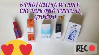 5 PROFUMI LOW COST LONG LASTING  