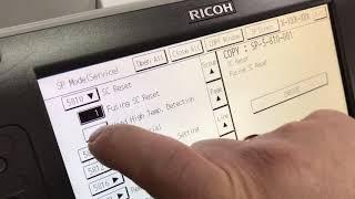 Fusing SC error  RESET RICOH MPC3002 MPC3502 