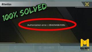 How To Fix Facebook Login Error In Call Of Duty Mobile | Solved | Facebook Authorization Error CODM
