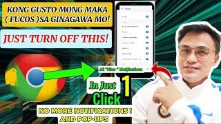 PAANO I- OFF ANG NOTIFICATIONS SA GOOGLE CHROME/Paano i turn off ang notification sa chrome ( Tips )