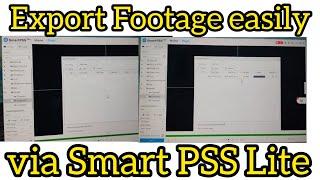 Exporting Footage via SmartPSS Lite | Smart Pss lite Backup | Smartpss lite Export Cctv footage