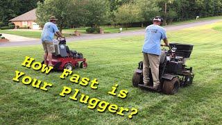 Fastest Aerator? Z-Plug vs Exmark