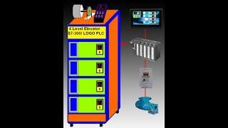 logo elevator control system  - 4 level elevator project - simatic elevator control system