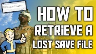 How To Retrieve Your Lost Save File In Fallout 4!