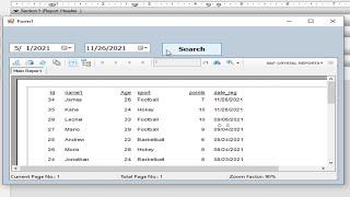 VB net: How to filter data between two dates from sql database in Crystal report