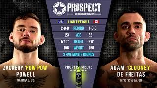 PFC 13: Fight 6 - Zackery Powel vs Adam De Freitas