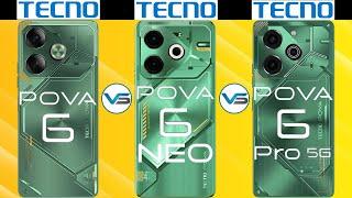 Tecno Pova 6 VS Tecno Pova 6 Neo VS Tecno Pova 6 Pro 5G | Tecno Pova 6 Series