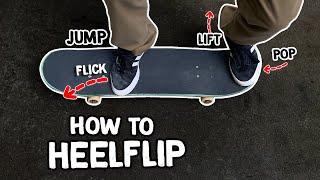 How to Heelflip - Tutorial für Anfänger-Skateboard-Tricks (Zeitlupe)