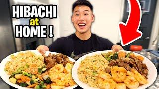 Making My Girlfriend Hibachi at Home | Steak & Shrimp | Fried Rice