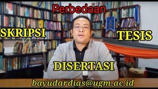 Perbedaan: Skripsi, Tesis dan Disertasi || Eps. 1