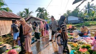 Kampung dayak, muslim, di pedalaman kalimantan tengah, desa hantipan, pulau hanaut