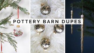 POTTERY BARN DUPES  *DIY CHRISTMAS ORNAMENTS*  | DIY POTTERY BARN INSPIRED ORNAMENTS & MORE!