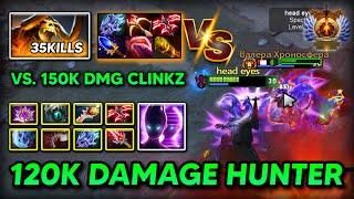 EPIC 120K DAMAGE GLOBAL HUNTER Spectre Max 8Slotted Item Build Vs 150K Damage Skeleton King DOTA 2