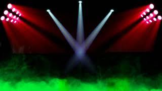 Dj disco lights green screen effect 3D animation video