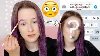 PREDICTIVE TEXT CHOOSES MY MAKEUP!? | Sophie Louise