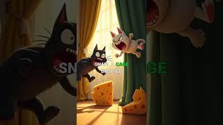 Clever Mouse and a Greedy Cat | English Story | Greed | Fairy Tales | Cartoon | #shorts #shortvideo