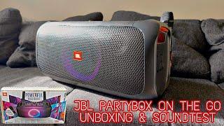 JBL PARTYBOX ON THE GO - Unboxing & Soundtest