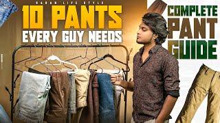 10 Must Have PANTS In Every MEN'S WARDROBE | In Tamil | Saran Lifestyle