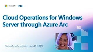 Cloud operations for Windows Server through Azure Arc