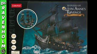 Queen Anne's Revenge - 3D Puzzles Model Ship with LED - Part 1 - #Puzzle #CubicFun #Model