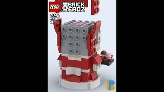 Mrs. Claus Lego Brickheadz 40274 Satisfying Building Animation #shorts #lego #holiday #christmas