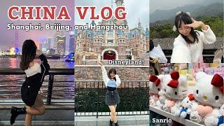 China Travel Vlog | Disneyland Shanghai, The bund, Shopping, Exploring Hangzhou and Beijing